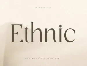 Ethnic font