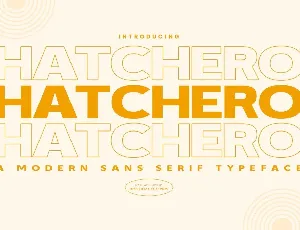 Hatchero Personal Use font