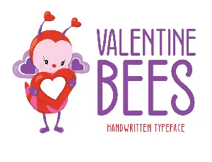 Valentine Bees font
