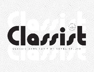 Classist Demo font