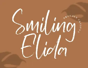 Smiling Elida font