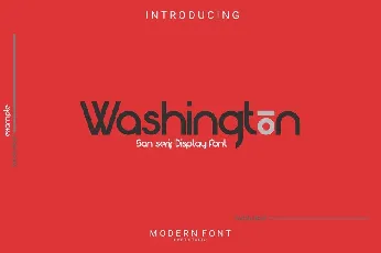 Washington Sans Display font