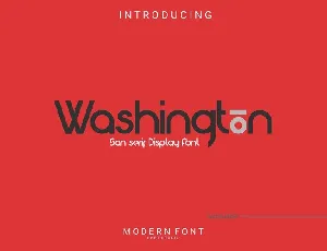 Washington Sans Display font