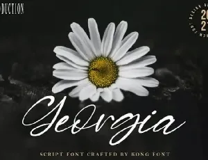 Georgia Script font