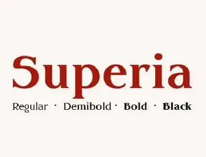 Superia Serif font