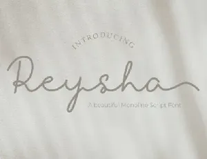 Reysha Script font