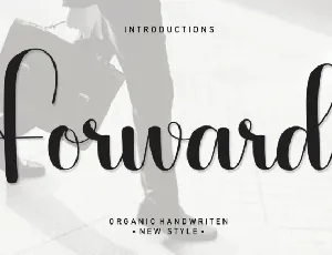 Forward Script font