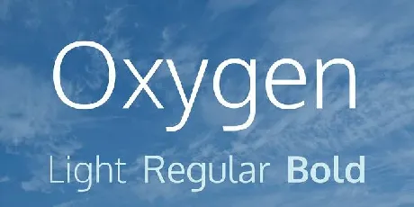 Oxygen Family font