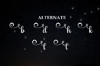 Starnight Script font