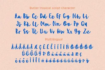 Butter Tropical Script Demo Ver font