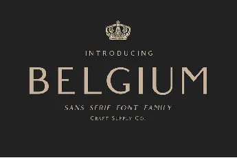 Belgium font