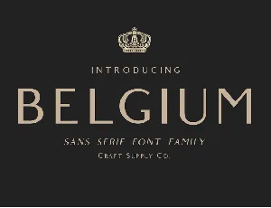 Belgium font