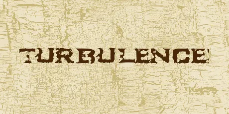 Turbulence font