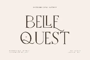 Belle Quest font