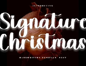 Signature Christmas font