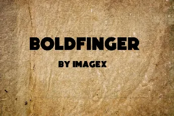 Boldfinger Sans Serif font