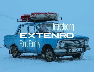 Extenro Sans Serif Family font