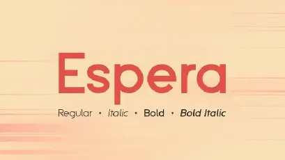 Espera Sans Serif font