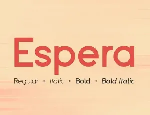 Espera Sans Serif font