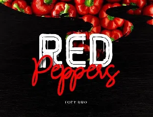 Red Peppers Duo font