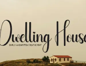 Dwelling House Script font