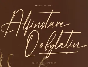 Alfinstare Qobylatin font