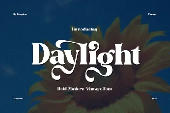 Daylight font