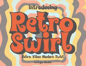 Retro Swirl font