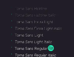 Toma Sans Free font