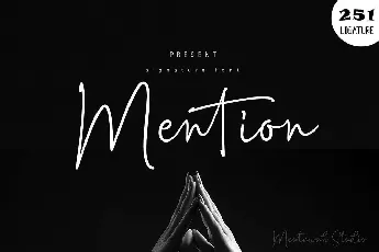 Mention Signature Free font