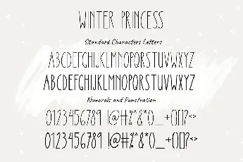 Winter Princess font