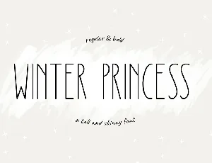 Winter Princess font