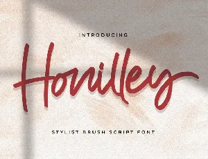 Honilley font