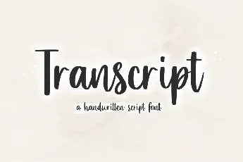 Transcript font