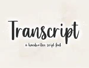 Transcript font