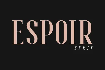 Espoir Serif font