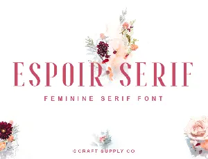 Espoir Serif font