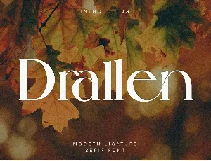 Drallen font