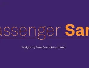 Passenger Sans Family font