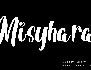 Misyhara font