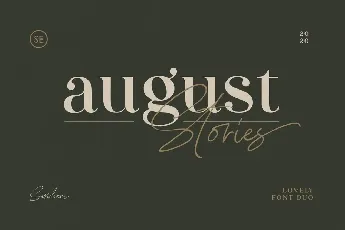 August Stories Duo font