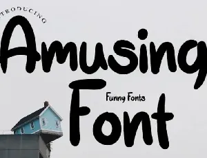 Amusing Display font