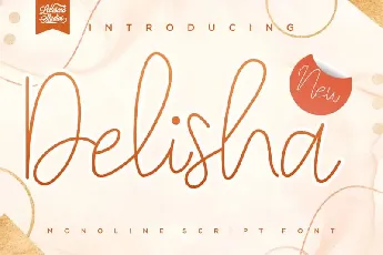 Delisha – Script font