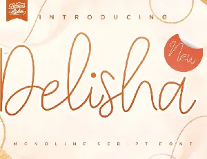 Delisha – Script font