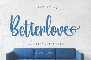 Betterlove Handlettering font