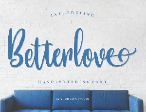 Betterlove Handlettering font