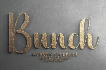 Bunch Script font