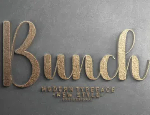 Bunch Script font