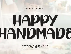 Happy Handmade Display font