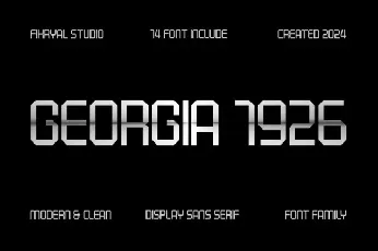 Georgia 1926 Family font